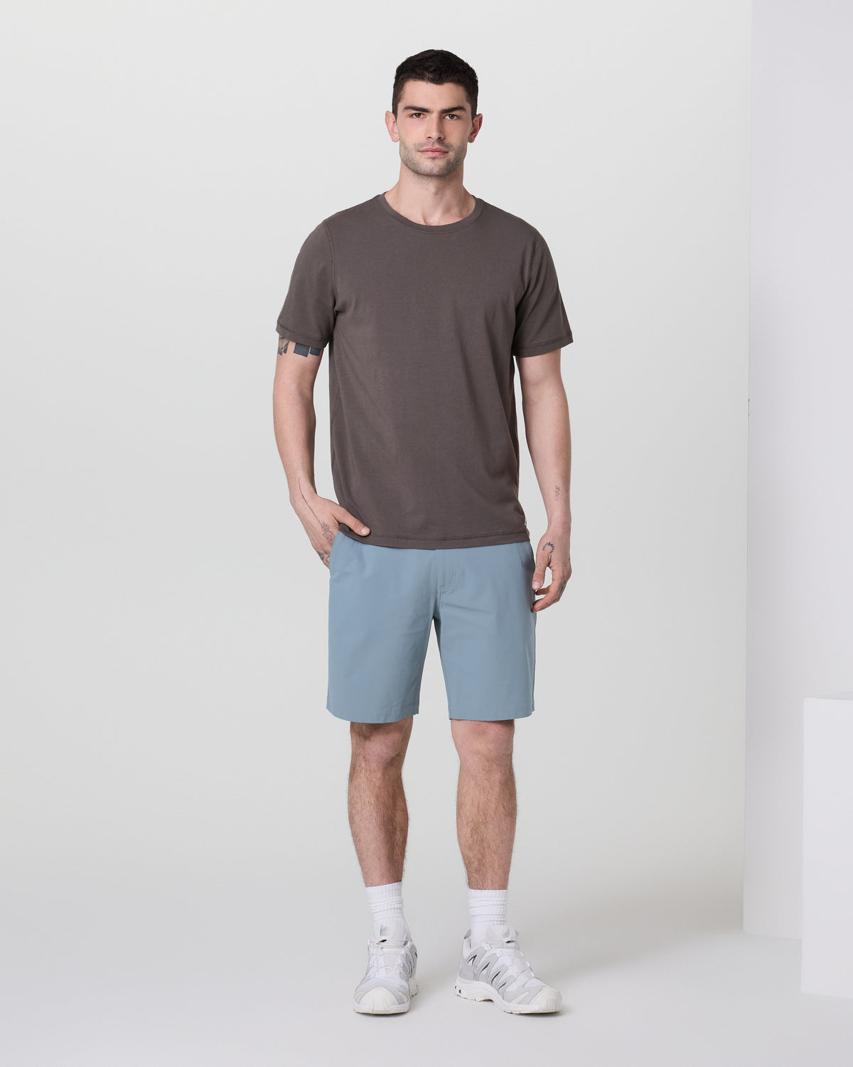 Meta Short 8" Dusty Blue Chino Shorts | Vuori discount