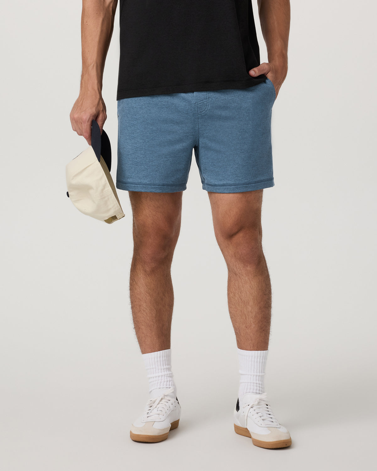 Coronado Short 5" Men's Pool Blue Heather Lounge Shorts | Vuori outlet
