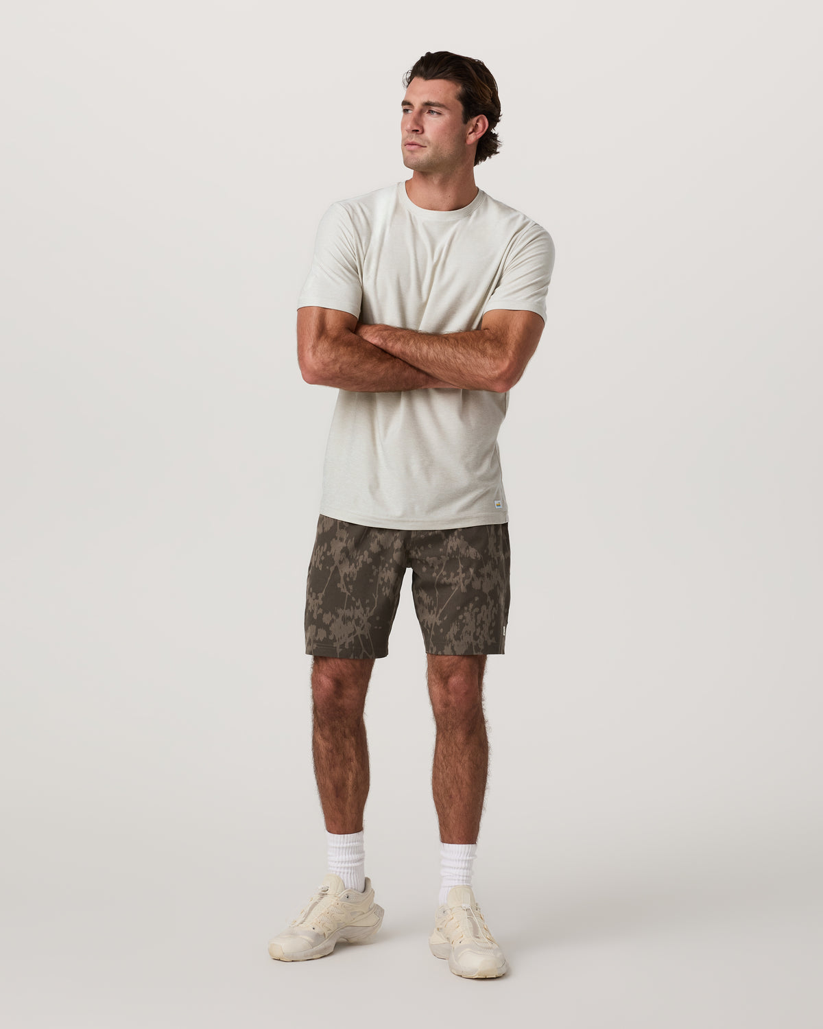 Banks Session Short Unlined 7" Root Earth Linen Texture | Vuori onsale