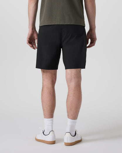Cascade Crinkle Elastic Waist Short Classic Fit 8" Black | Vuori discount