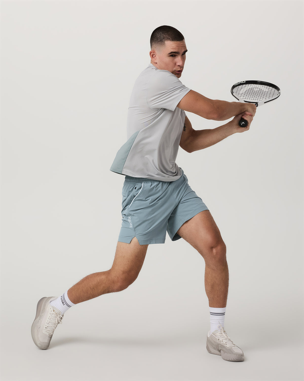Crosscourt Short Unlined 7" Men's Mist Tennis Shorts | Vuori sale