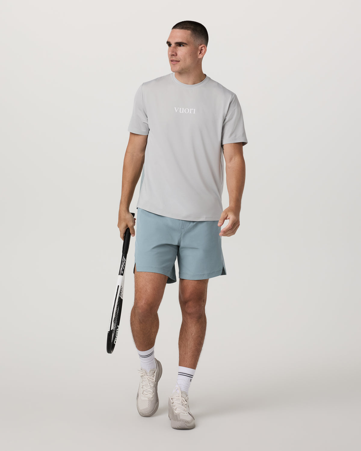 Crosscourt Short Unlined 7" Men's Mist Tennis Shorts | Vuori sale