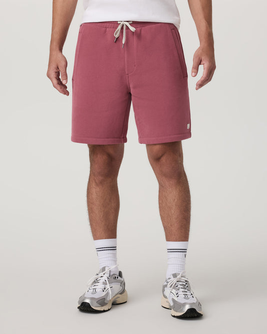 Seaside Short 8" Relaxed Men's Berry Lounge Shorts | Vuori onsale