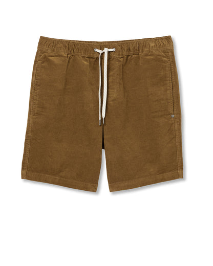 Optimist Elastic Waist Short 8" Men's Rum Relaxed Shorts | Vuori for sale