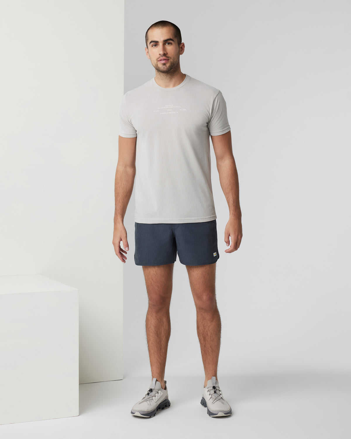 Banks Short 5" Navy Linen Texture Athletic Shorts | Vuori sale