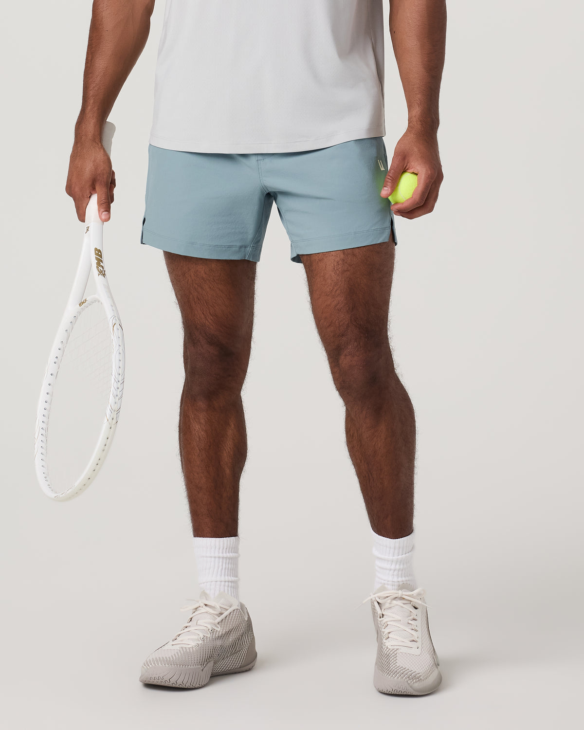 Crosscourt Short Unlined 5" Men's Mist Tennis Shorts | Vuori onsale