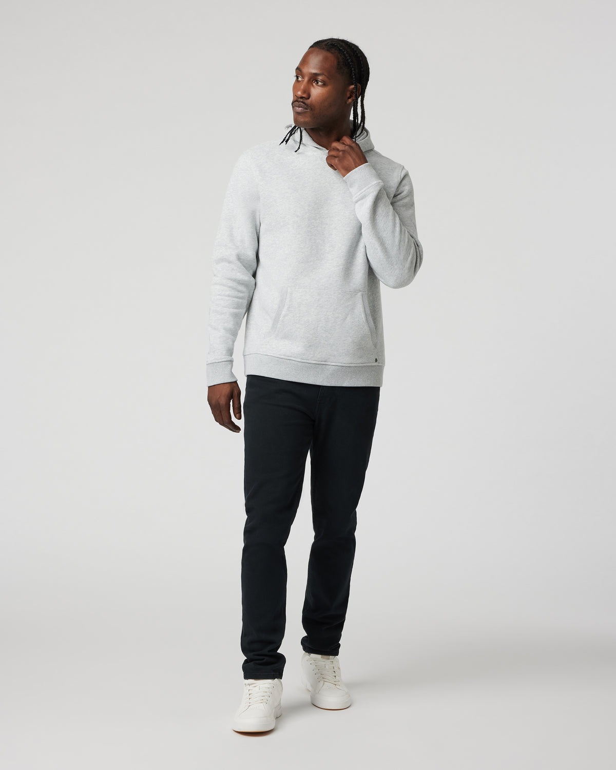 Seaside Pullover Hoodie Light Heather Grey | Vuori sale