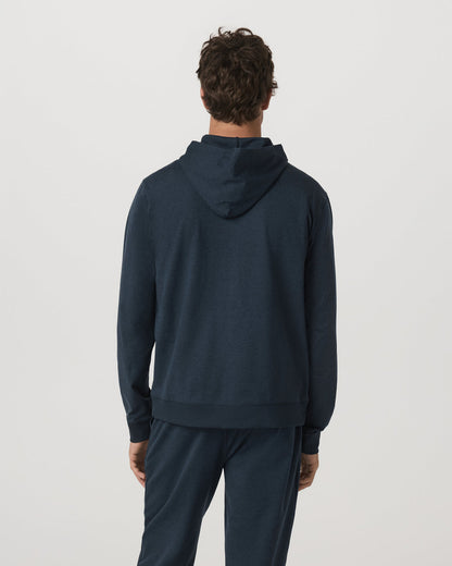 Coronado Full Zip Hoodie 2.0 Men's Midnight Heather Jacket | Vuori shop