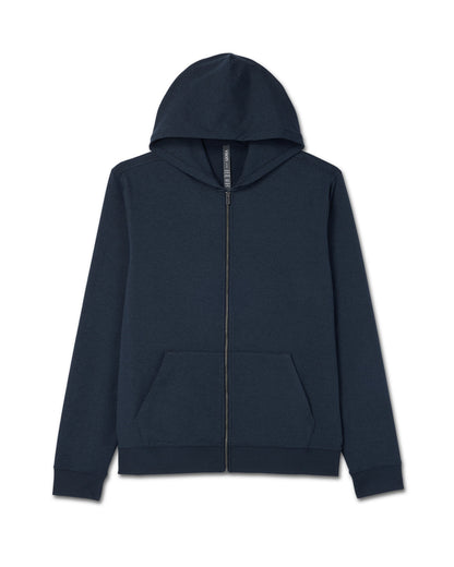Coronado Full Zip Hoodie 2.0 Men's Midnight Heather Jacket | Vuori shop