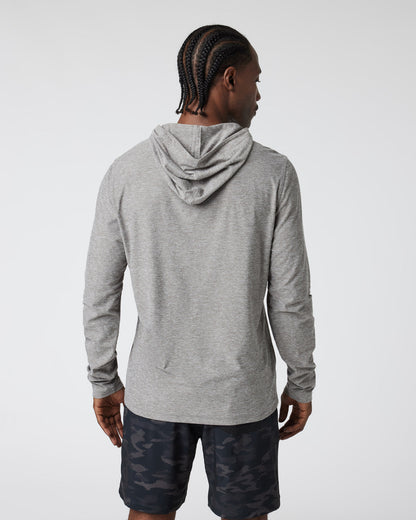 Strato Tech Hoodie Men's Heather Grey Workout Hoodie | Vuori for sale