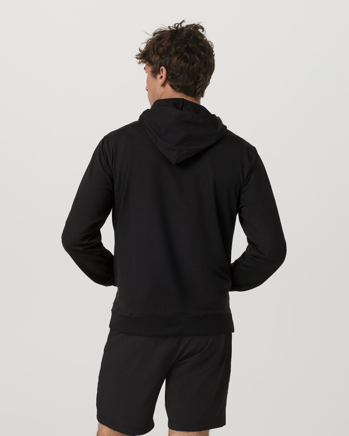 Coronado Full Zip Hoodie 2.0 Men's Black Heather Jacket | Vuori outlet