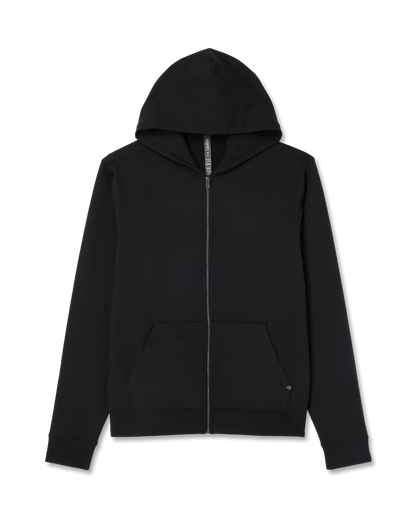 Coronado Full Zip Hoodie 2.0 Men's Black Heather Jacket | Vuori outlet