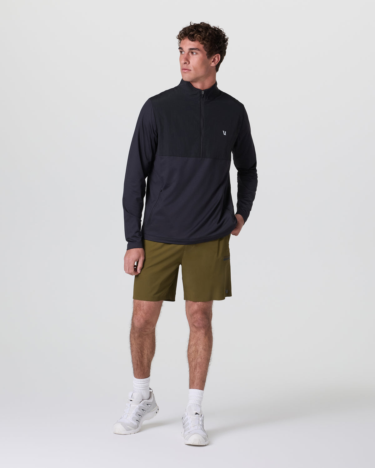 Sunday Element Half Zip Black | Vuori onsale