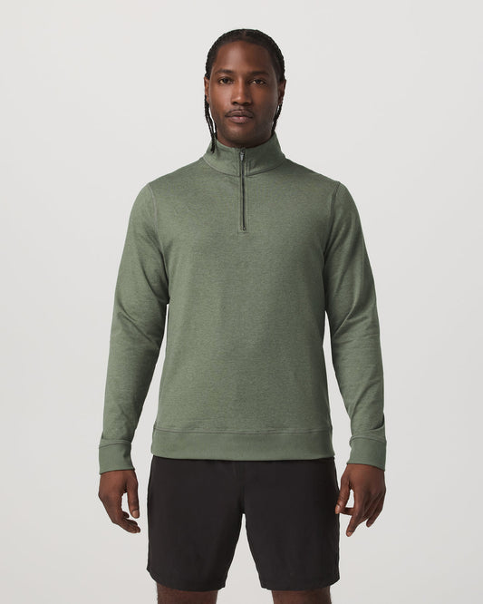 Coronado Half Zip Men's Light Oregano Heather Pullover | Vuori online