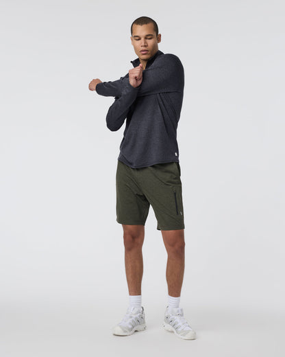 Ponto Half Zip Mock Neck Charcoal Heather | Vuori onsale