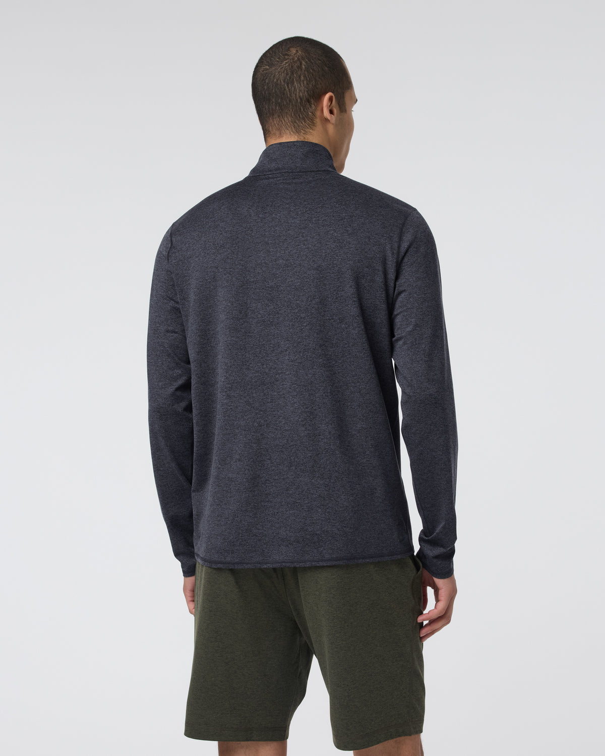 Ponto Half Zip Mock Neck Charcoal Heather | Vuori onsale