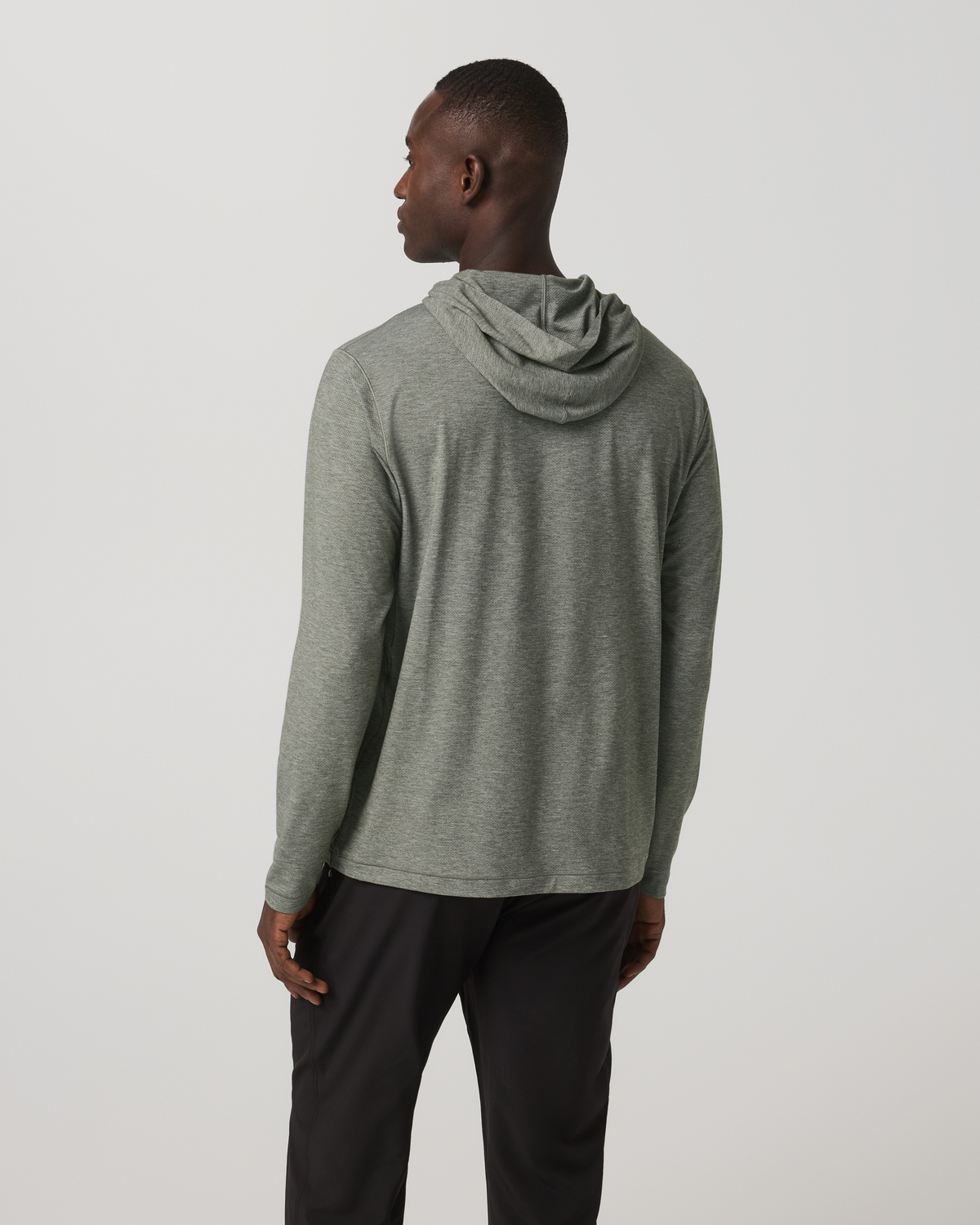 Long Sleeve Everyday Fitness Hoodie River Rock Heather | Vuori online