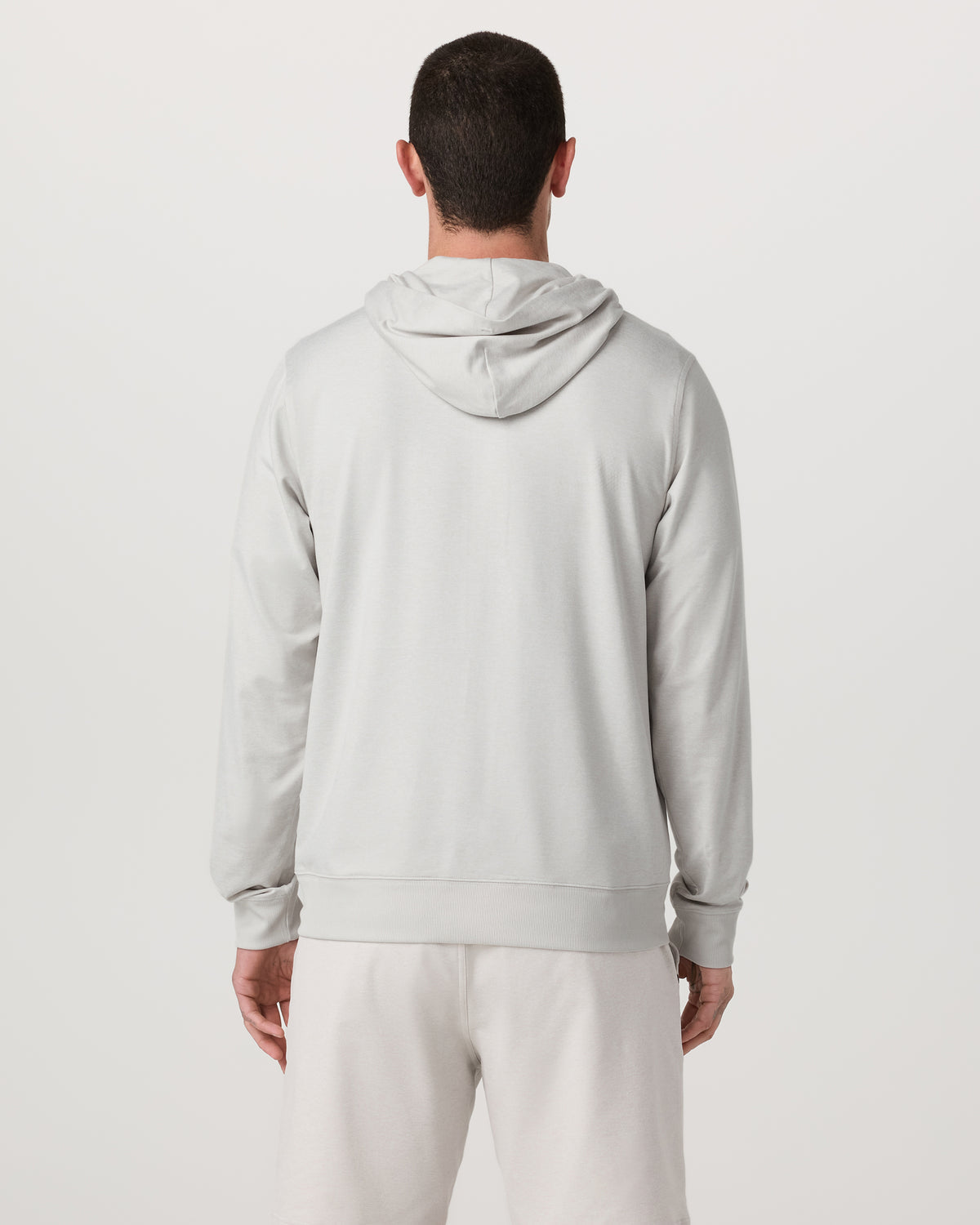 Ponto Full Zip Hoodie Men's Salt Heather Hoodie | Vuori shop