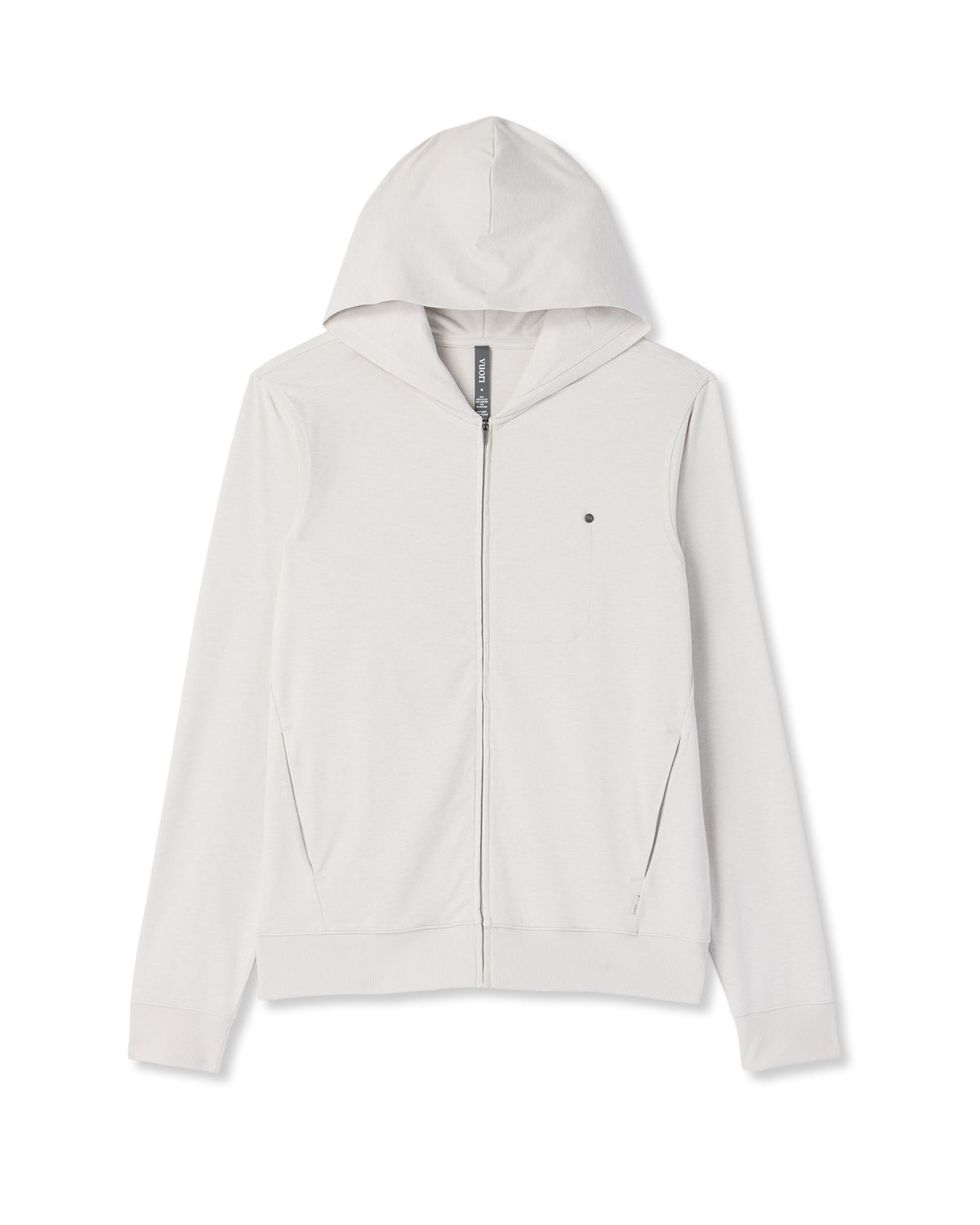 Ponto Full Zip Hoodie Men's Salt Heather Hoodie | Vuori shop