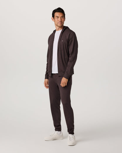 Ponto Full Zip Hoodie Men's Sangria Heather Hoodie | Vuori discount