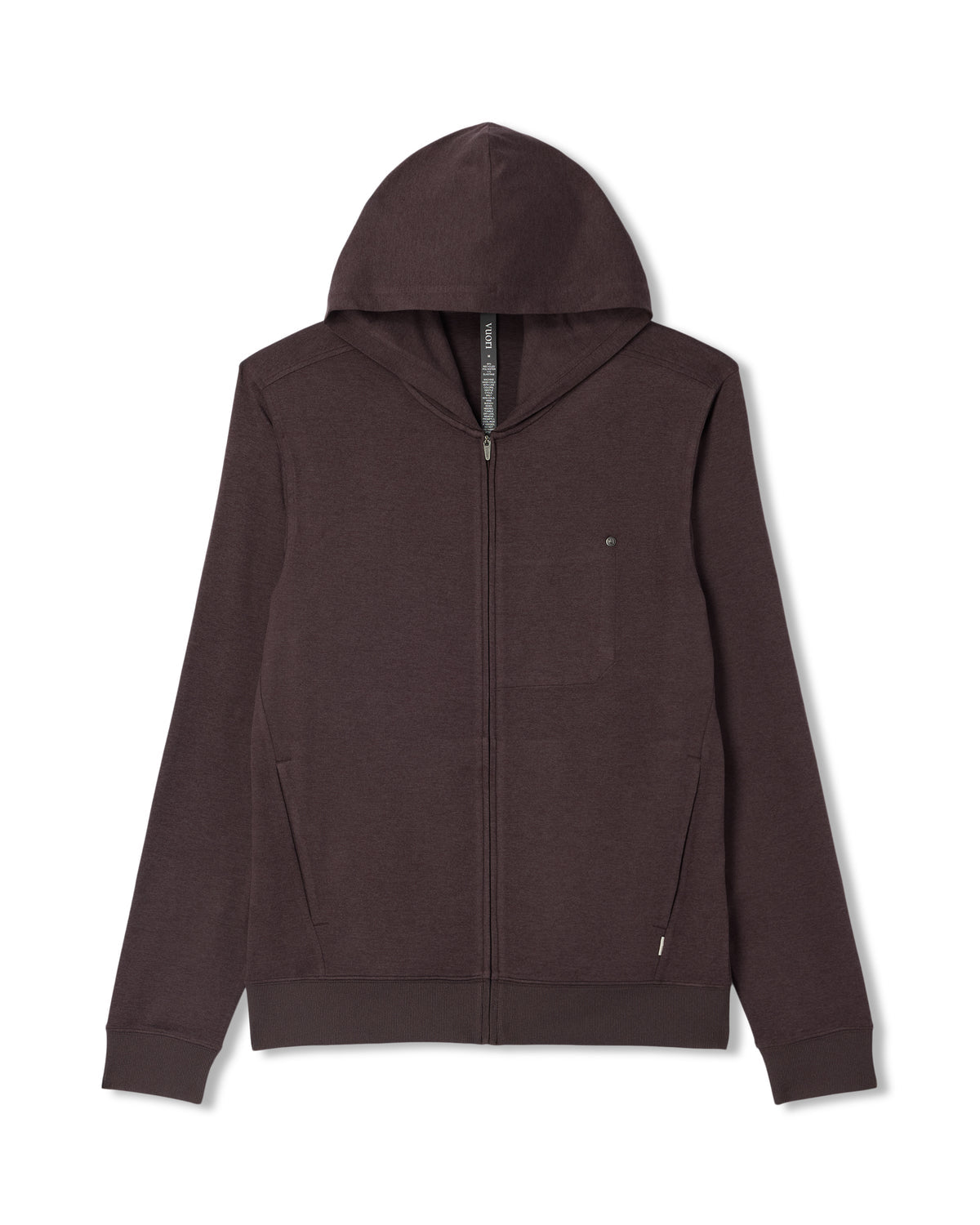 Ponto Full Zip Hoodie Men's Sangria Heather Hoodie | Vuori discount