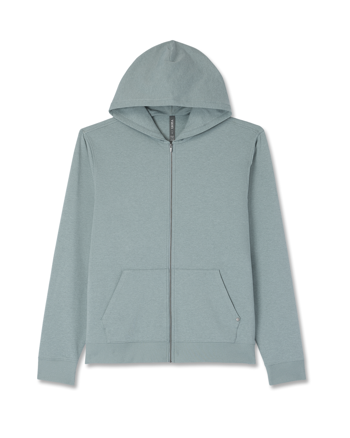 Coronado Full Zip Hoodie 2.0 Misty Blue Heather Jacket | Vuori shop