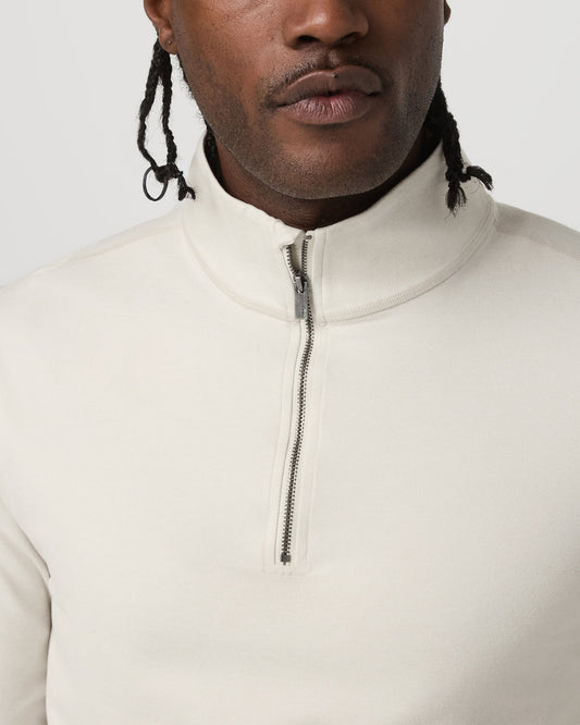 Coronado Half Zip Men's Ivory Heather Pullover | Vuori sale