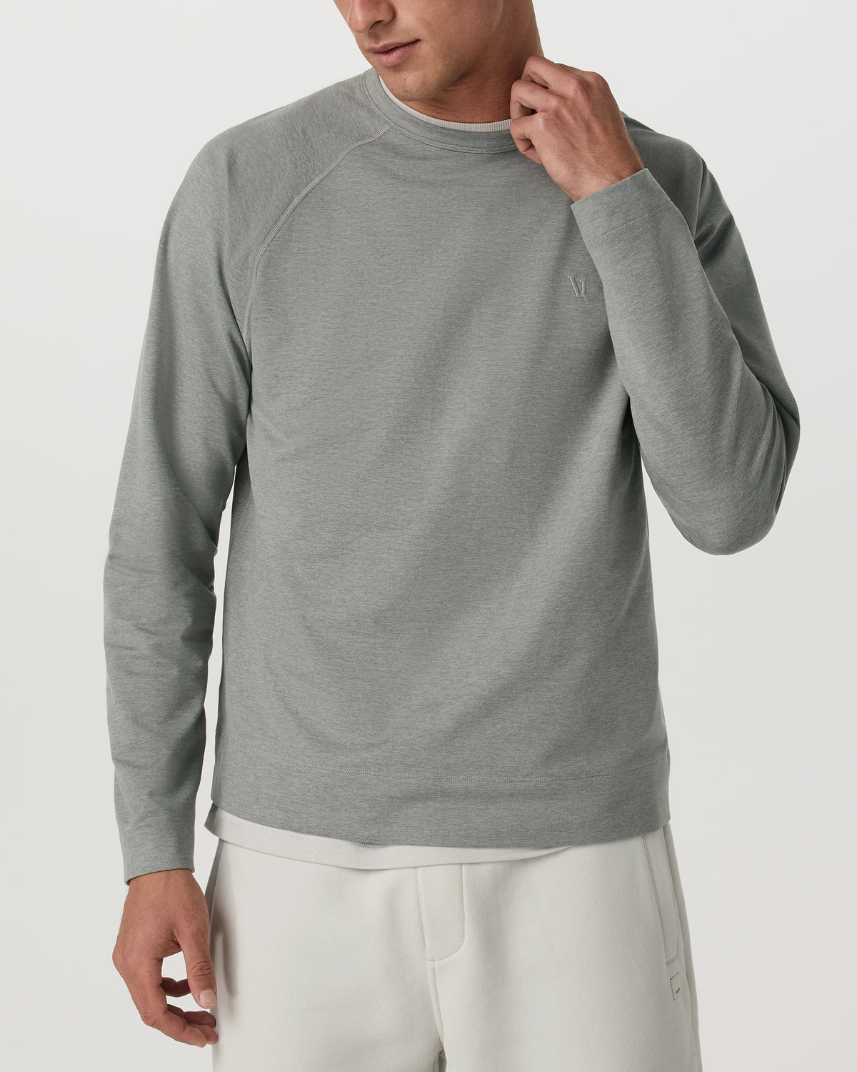 Coronado Crew - Relaxed Fit Driftwood Heather Crewneck | Vuori discount