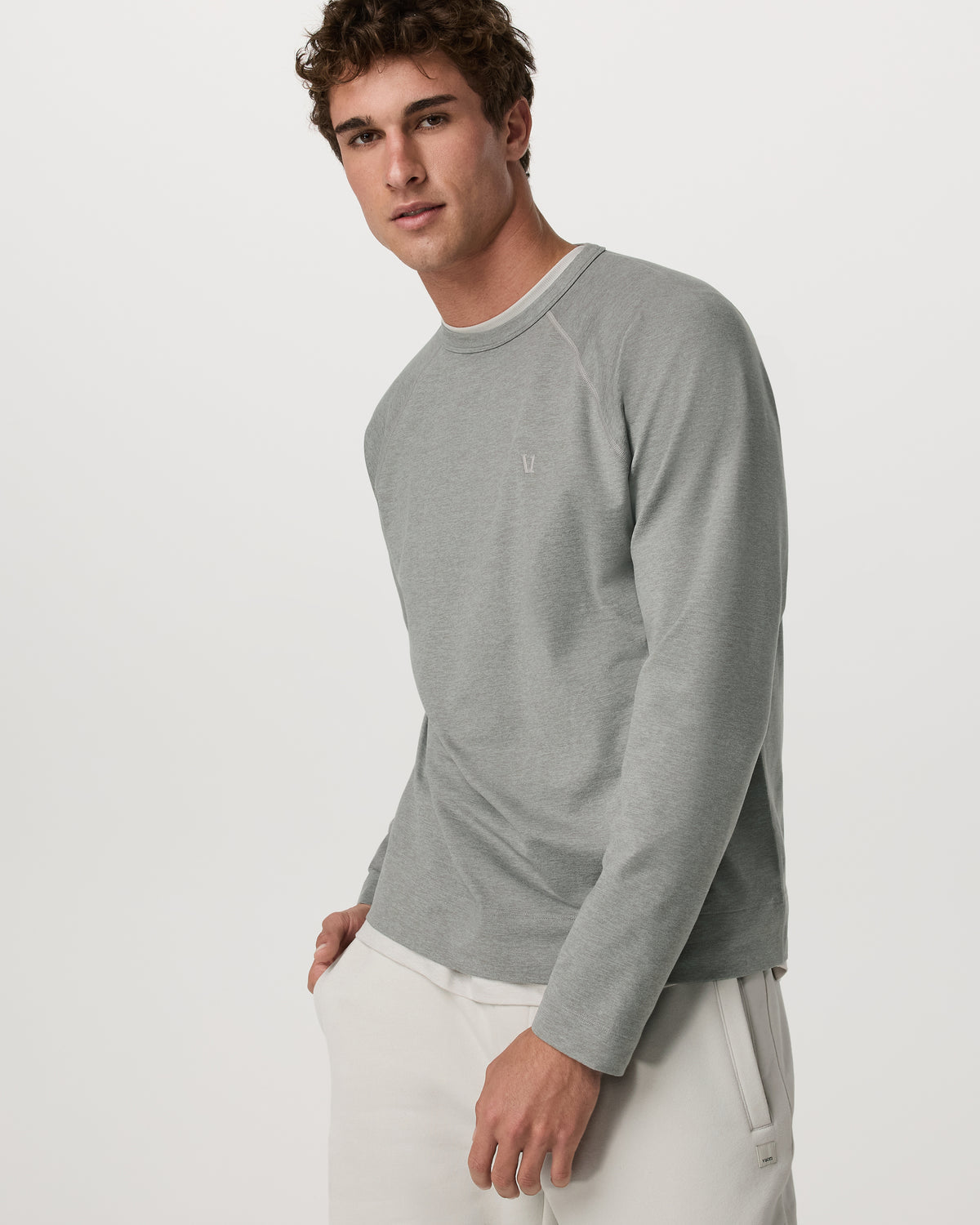 Coronado Crew - Relaxed Fit Driftwood Heather Crewneck | Vuori discount