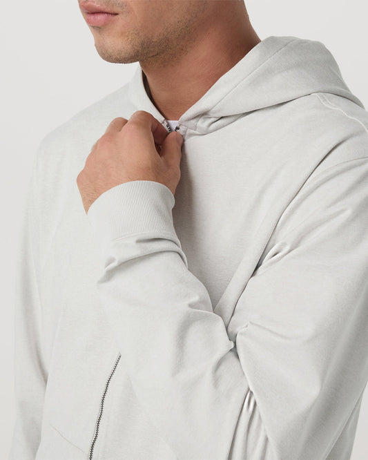 Coronado Full Zip Hoodie 2.0 Men's Salt Heather Jacket | Vuori outlet