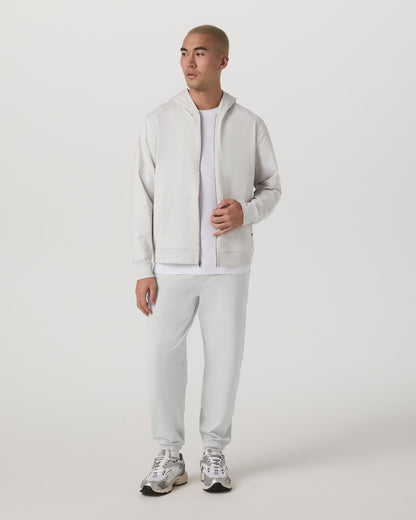 Coronado Full Zip Hoodie 2.0 Men's Salt Heather Jacket | Vuori outlet
