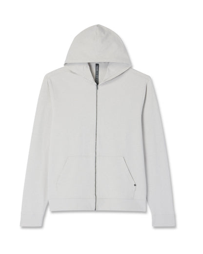 Coronado Full Zip Hoodie 2.0 Men's Salt Heather Jacket | Vuori outlet