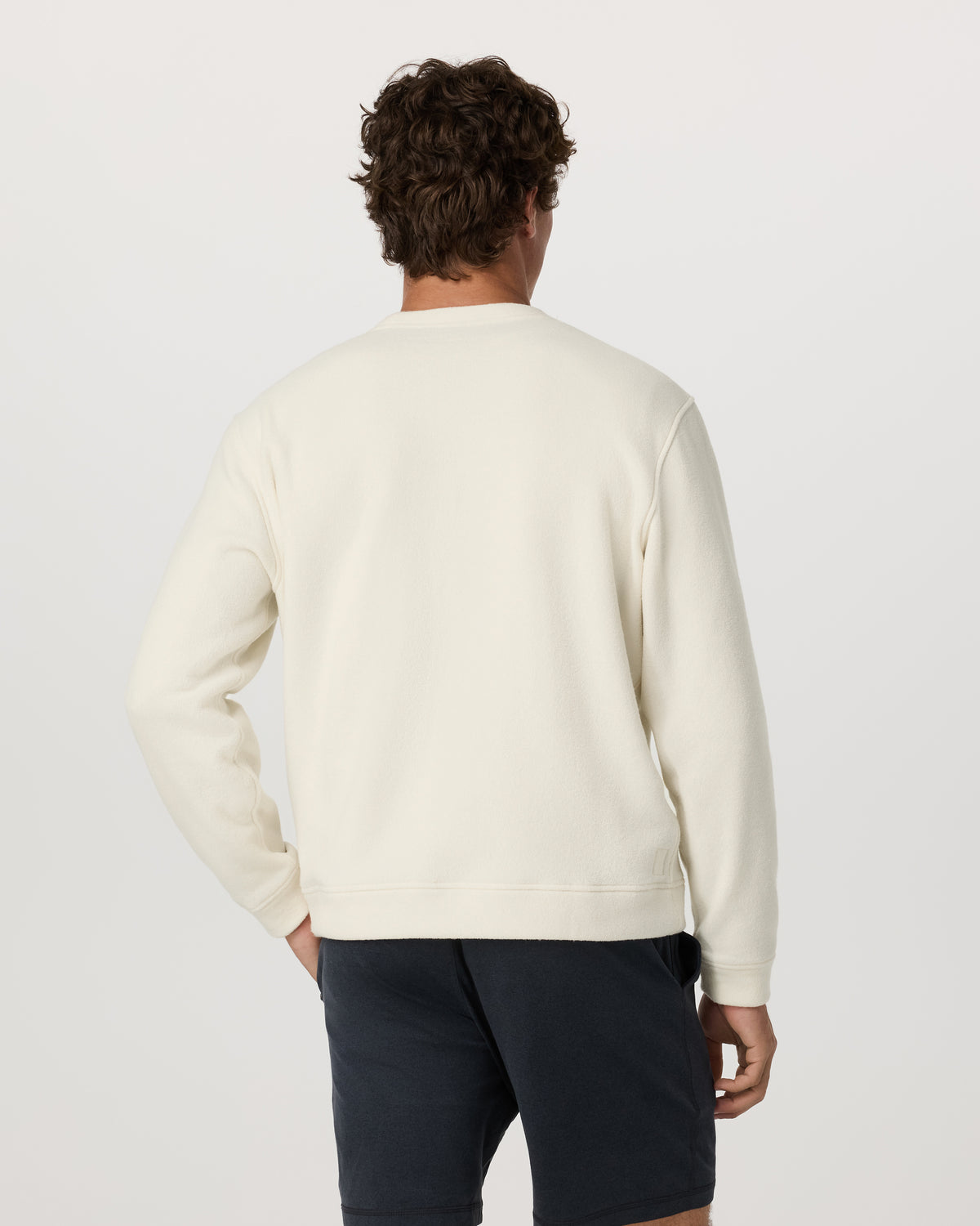 Beach Fleece Crew Men's Bone Heather Crewneck | Vuori shop