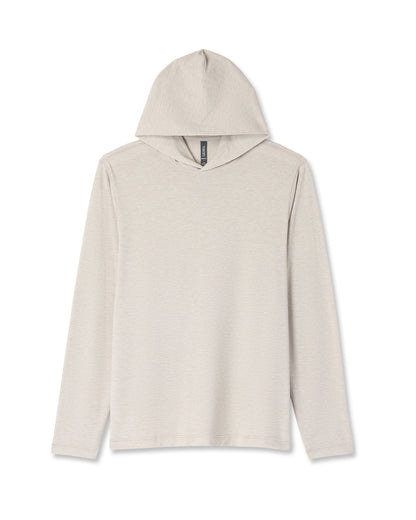 Men's Long Sleeve Everyday Fitness Hoodie Oatmeal Heather | Vuori sale
