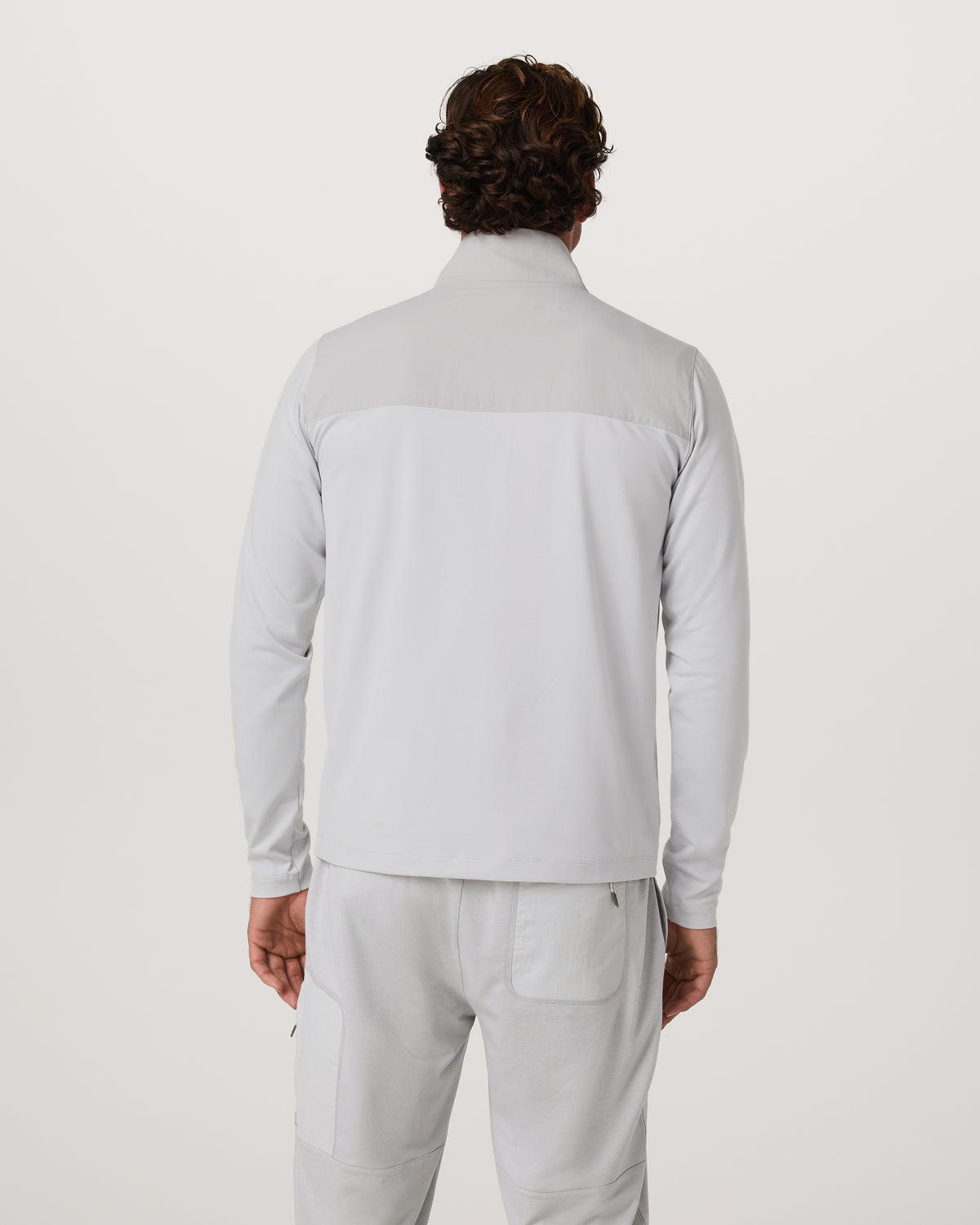 Sunday Element 1/2 Zip Men's Frost Grey Pullover | Vuori shop