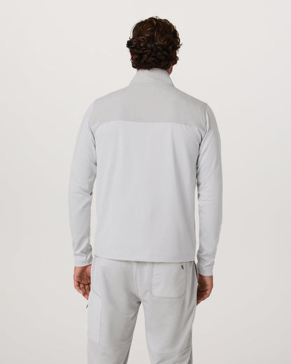 Sunday Element 1/2 Zip Men's Frost Grey Pullover | Vuori shop