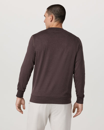 Ponto Performance Crew Men's Sangria Heather Crew Neck | Vuori outlet