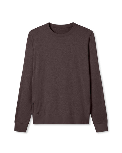 Ponto Performance Crew Men's Sangria Heather Crew Neck | Vuori outlet
