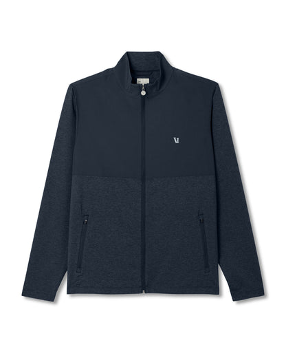 Sunday Element Track Jacket Men's Ink Heather Jacket | Vuori shop