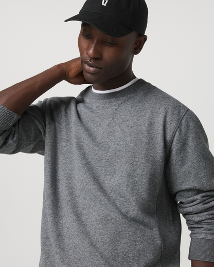 Cypress Vintage Crew Men's Heather Grey Fleece Pullover | Vuori onsale