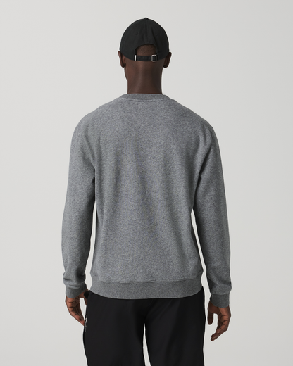 Cypress Vintage Crew Men's Heather Grey Fleece Pullover | Vuori onsale