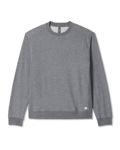 Cypress Vintage Crew Men's Heather Grey Fleece Pullover | Vuori onsale
