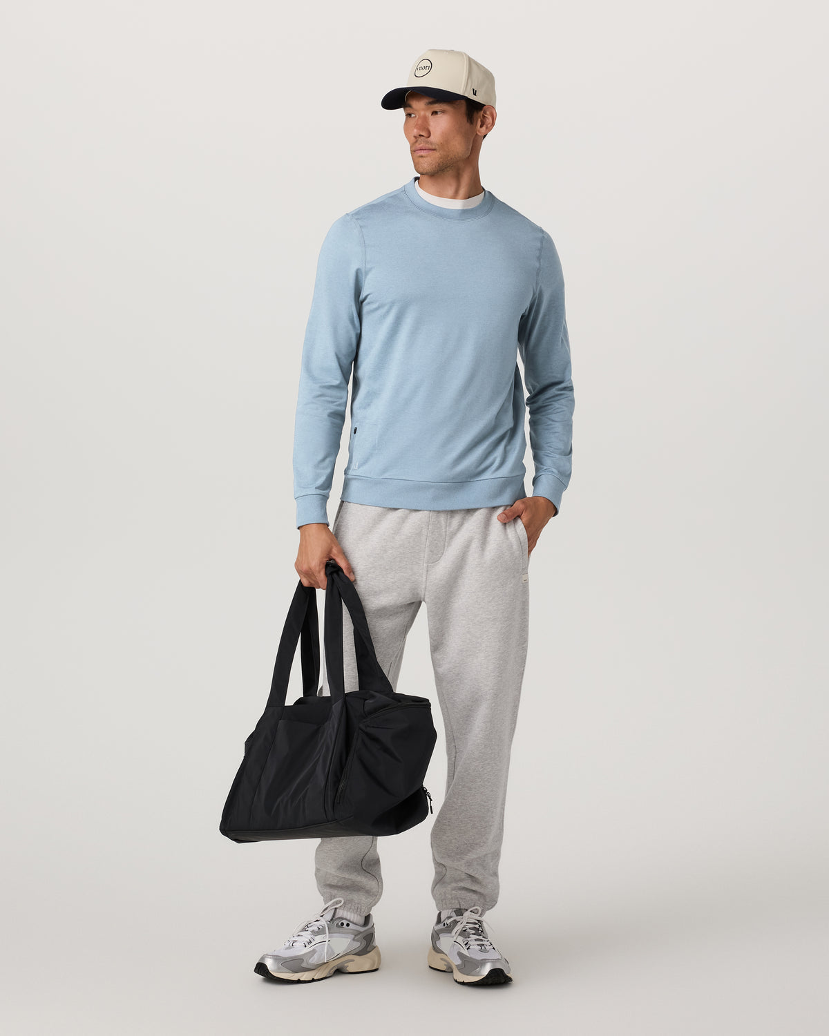 Ponto Performance Crew Men's Flint Heather Crew Neck | Vuori online
