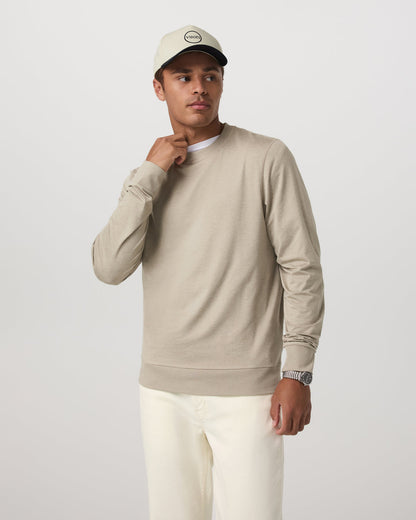 Ponto Performance Crew Men's Truffle Heather Crew Neck | Vuori discount