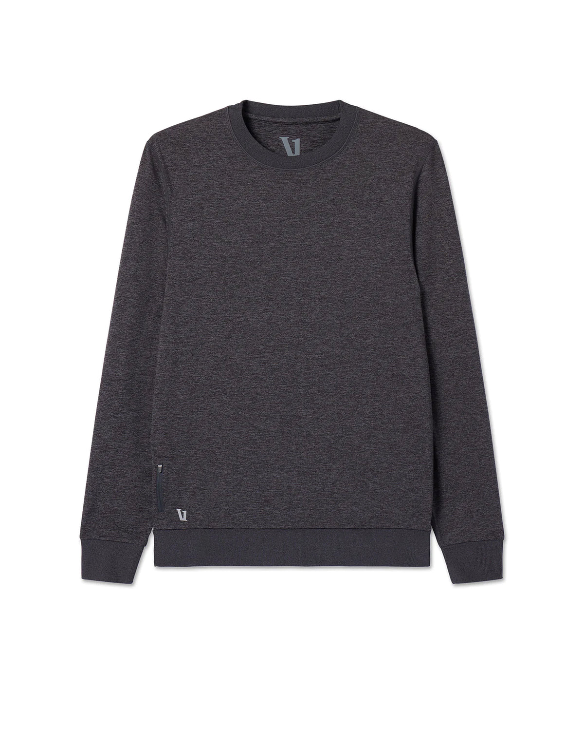 Ponto Performance Crew Charcoal Grey Crew Neck | Vuori shop