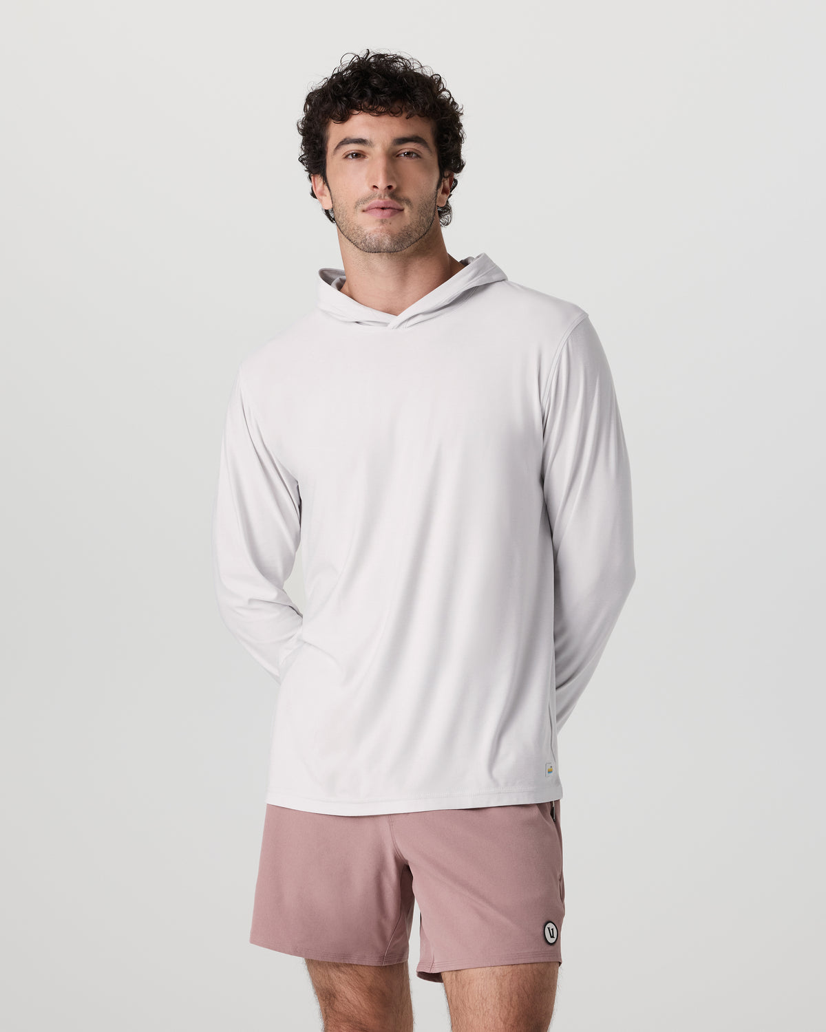 Strato Tech Hoodie Men's Frost Grey Workout Hoodie | Vuori onsale
