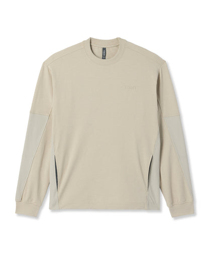 Men's Coronado Mixed Media Crew Limestone Heather | Vuori for sale