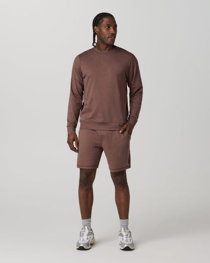Ponto Performance Crew Men's Sable Heather Crew Neck | Vuori online
