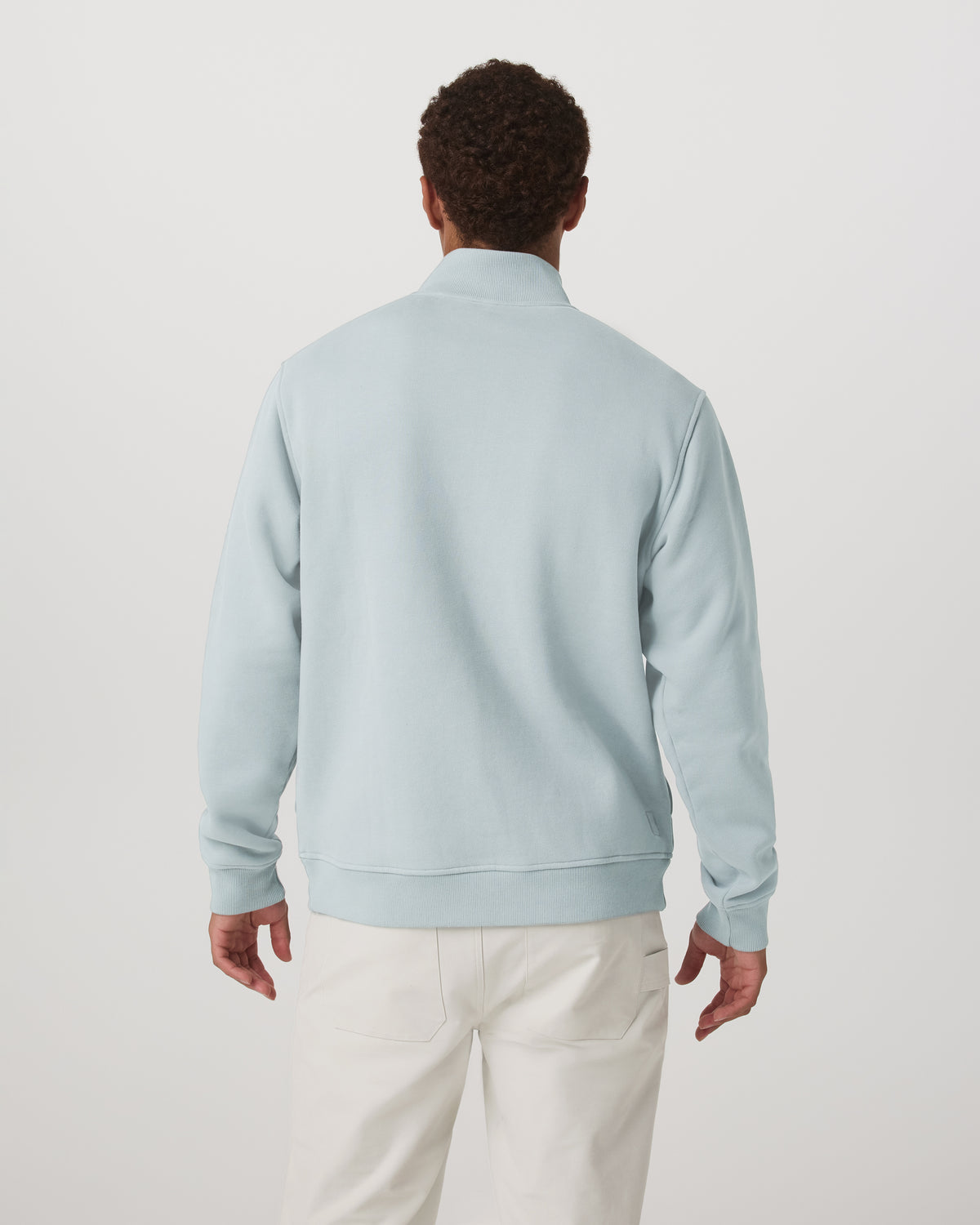 Seaside 1/2 Zip Classic Men's Blue Haze Pullover | Vuori discount