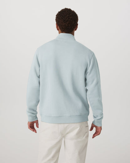 Seaside 1/2 Zip Classic Men's Blue Haze Pullover | Vuori discount